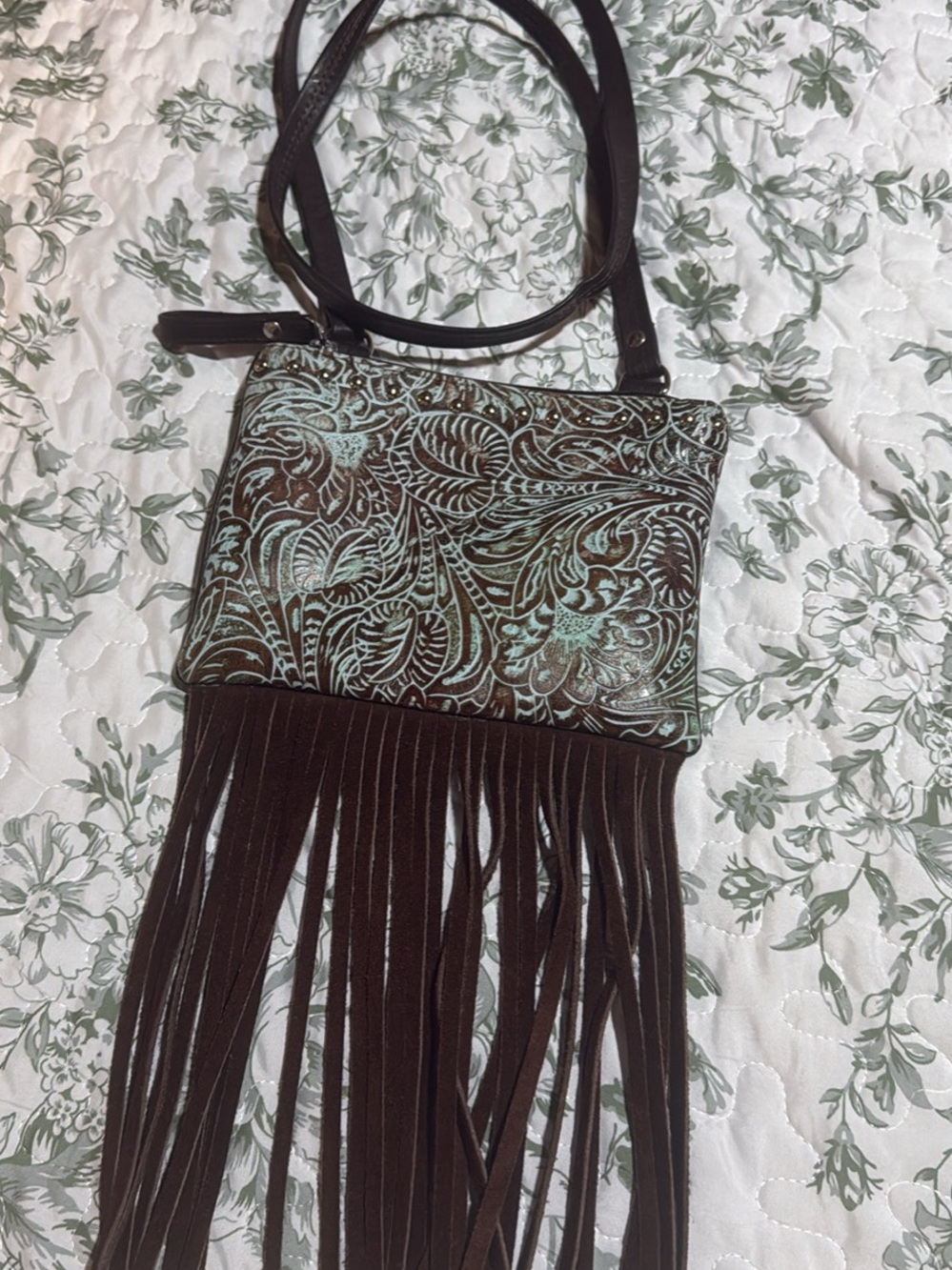 Western Leather Crossbody Purse